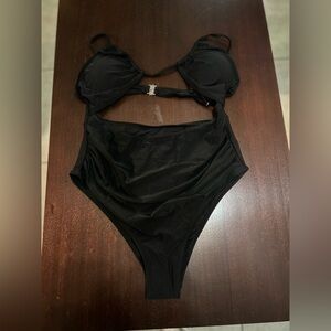 Black One-Piece Swimsuit